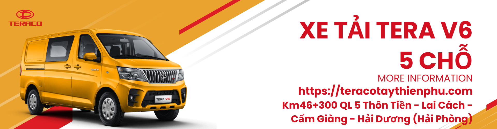 Xe tải Tera V6 5 chỗ – Đa năng cho gia đình và kinh doanh vận tải