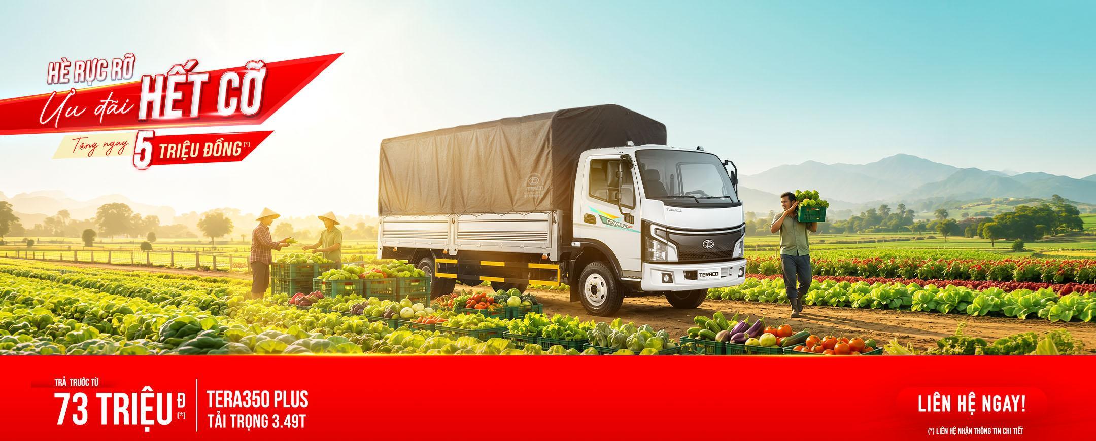 Tera350 Plus trở thành lựa chọn hàng đầu trong phân khúc tải nhẹ 3,5 tấn