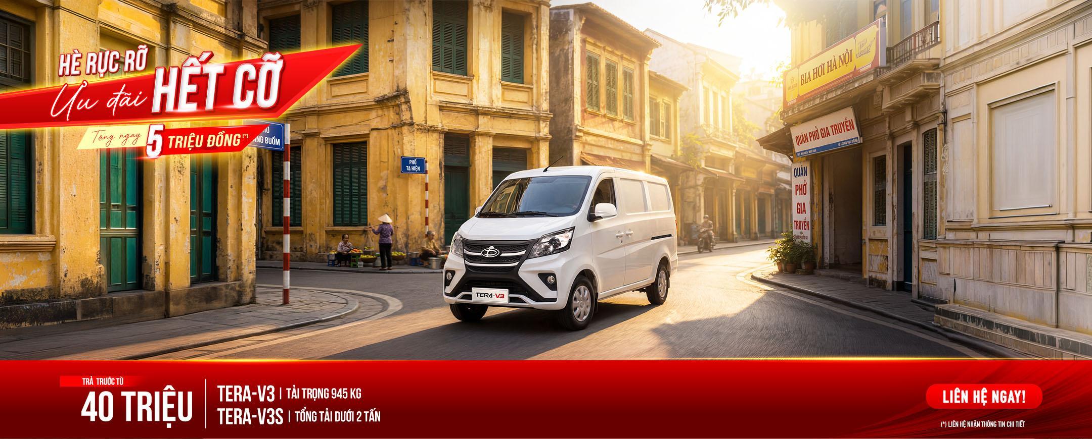 Tera-V3 và Tera-V3S lấp đầy khoảng trống ở phân khúc mini van