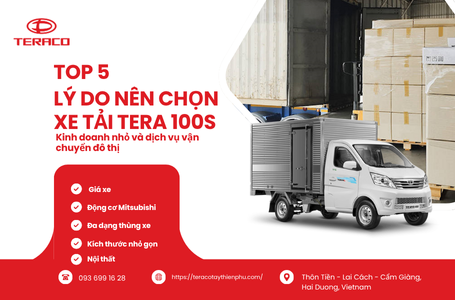 Top 5 lý do nên chọn xe tải Tera 100s cho kinh doanh nhỏ và dịch vụ vận chuyển đô thị