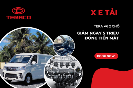 Xe tải Tera V6 2 chỗ – Sức mạnh vượt trội, bền bỉ hàng đầu trong phân khúc V6